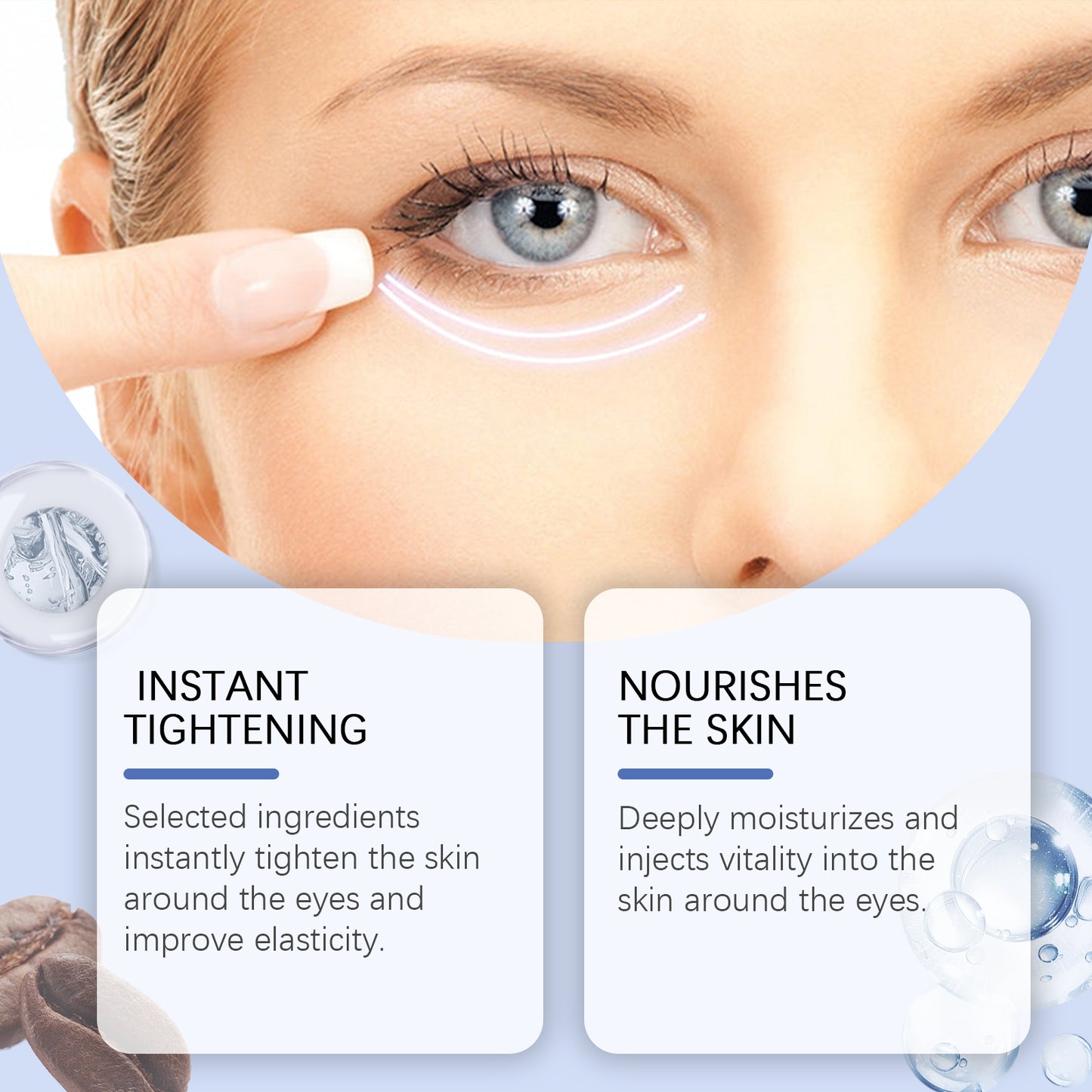 EOHOE Electric Eye Cream Gently Moisturizes And Cares For The Eyes, Nourishing And Softening The Skin Around The Eyes. Daily Care Eye Cream
