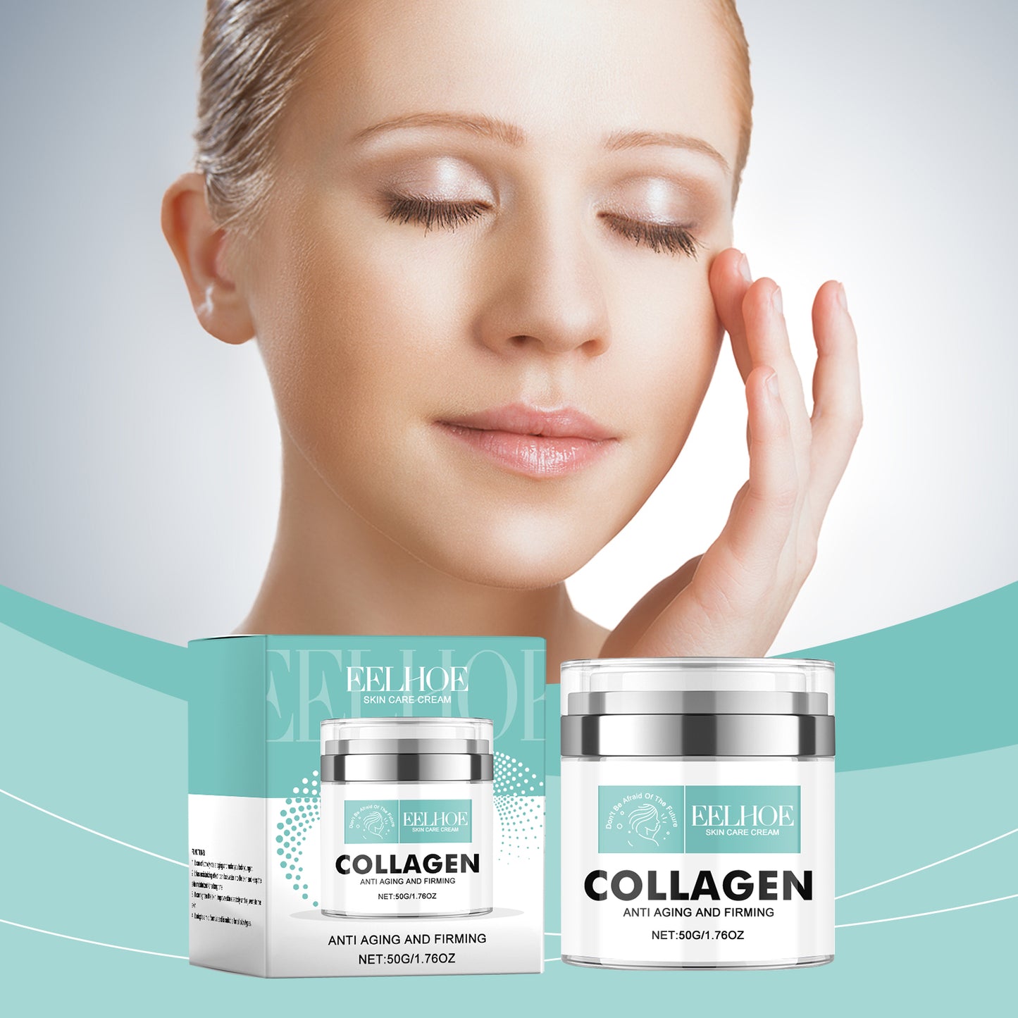 EELHOE Collagen Cream, A Daily Moisturizing Cream With Gentle Ingredients For Deep Moisturizing And Firming Skin