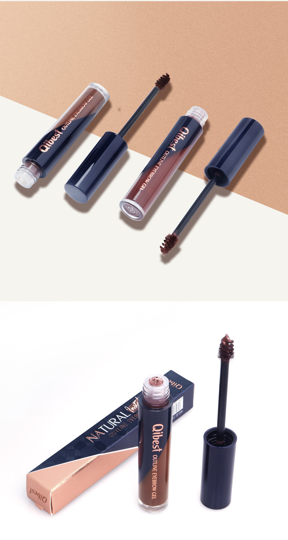 QIBEST Three Dimensional Thick Eyebrow Dyeing Liquid Eyebrow Dyeing Eyebrow Cream Waterproof Makeup Does Not Smudge Does Not Take Off Makeup