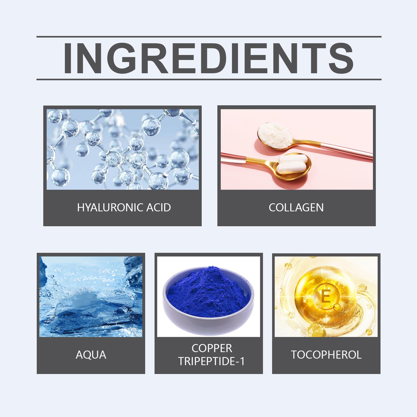 OUHOE Copper Peptide Repair Serum Hydrates, Hydrates, Firming And Firming Facial Skin With Blue Copper Peptide Serum