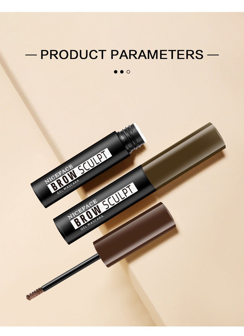 NICEFACE New 4 Color Eyebrow Dyeing Cream Slim Brush Head Waterproof/Anti-Sweat Eyebrow Dyeing Liquid Long Lasting Makeup Without Smudging