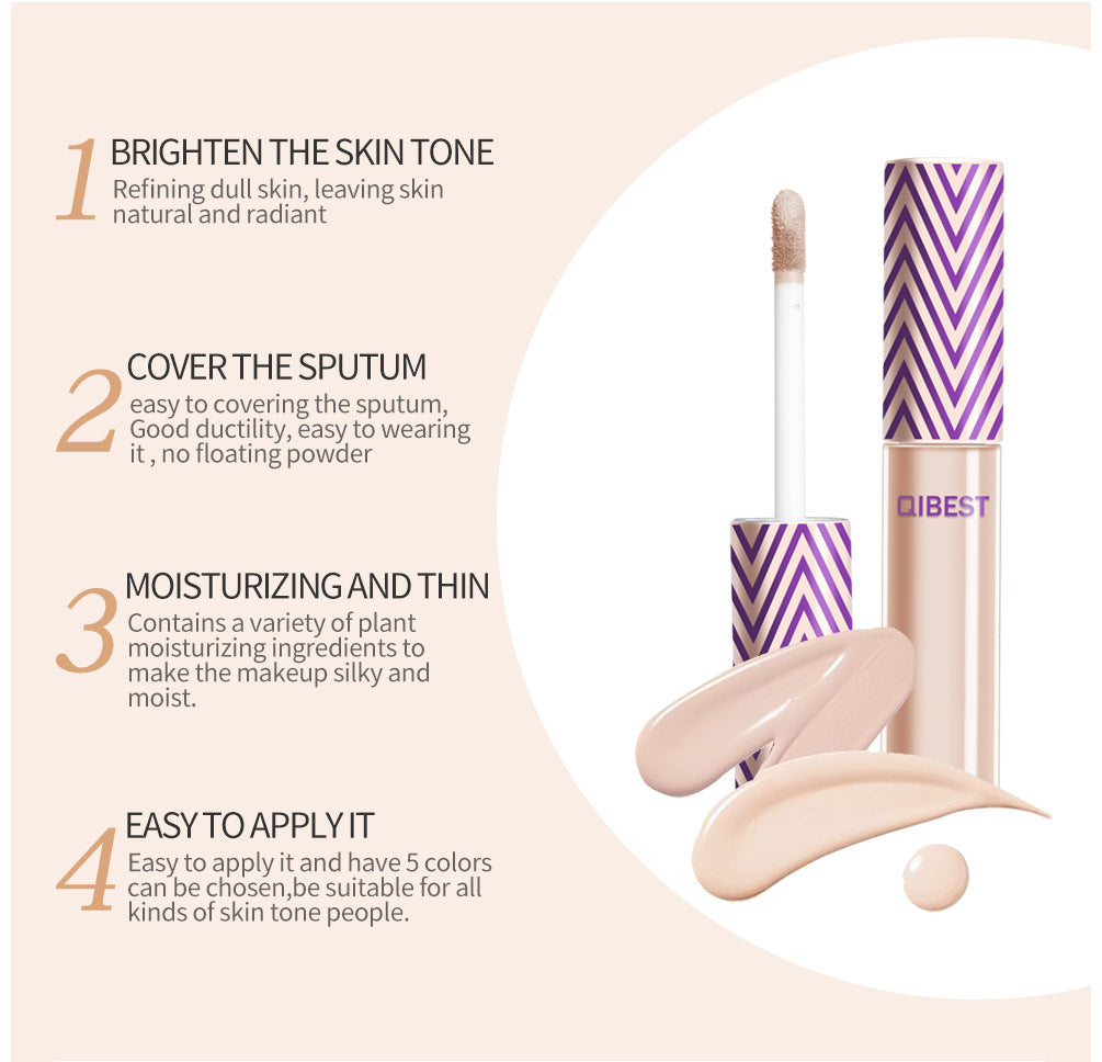 QIBEST Concealer Concealer Spots and Acne Marks Lighten Dark Circles Lips Primer