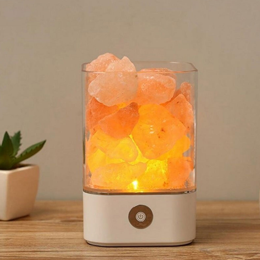 Ultrasonic Aromatherapy Himalayan Salt Lamp and Diffuser- USB Powered