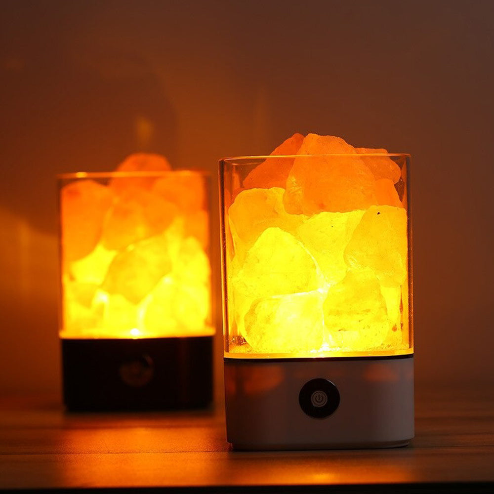 Ultrasonic Aromatherapy Himalayan Salt Lamp and Diffuser- USB Powered