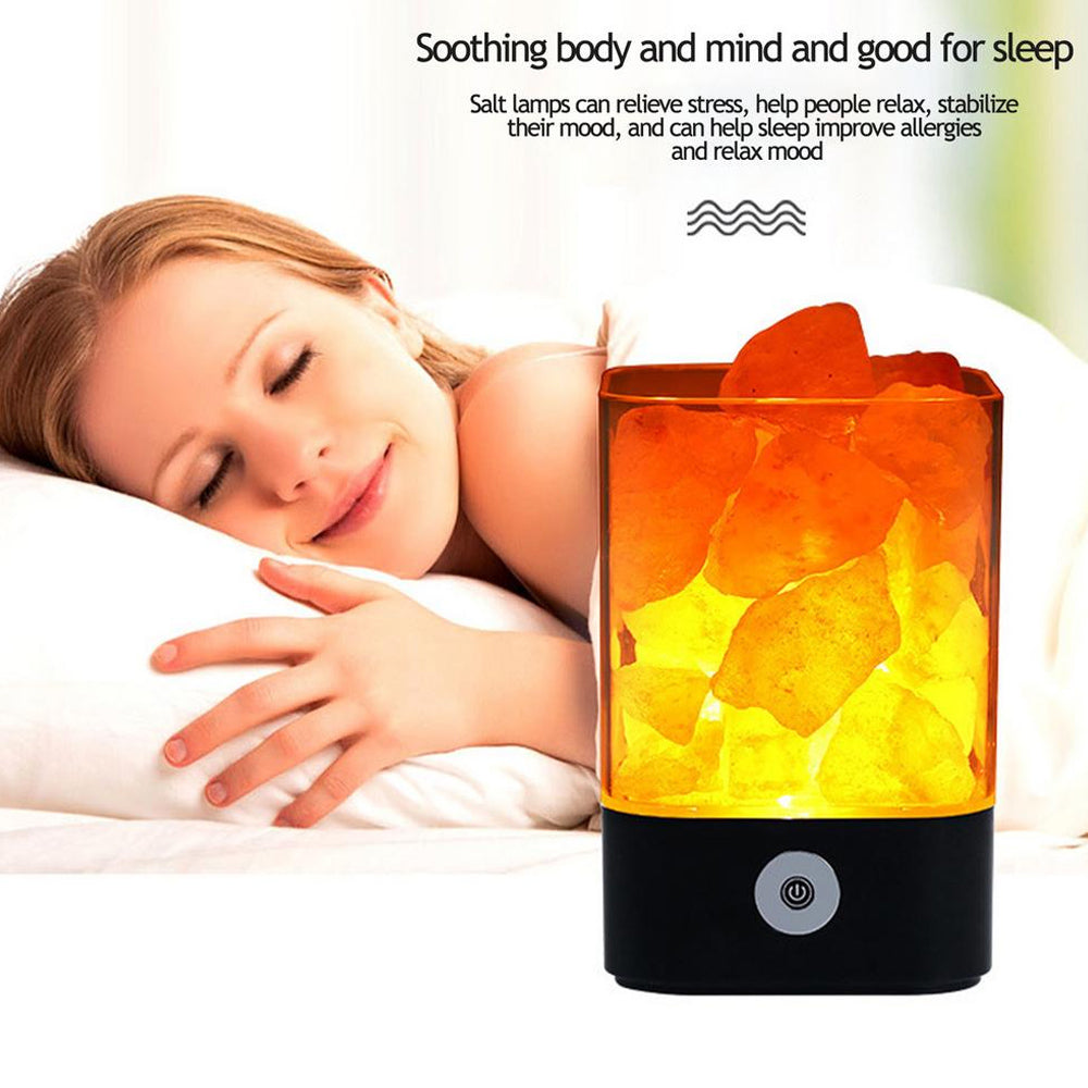 Ultrasonic Aromatherapy Himalayan Salt Lamp and Diffuser- USB Powered