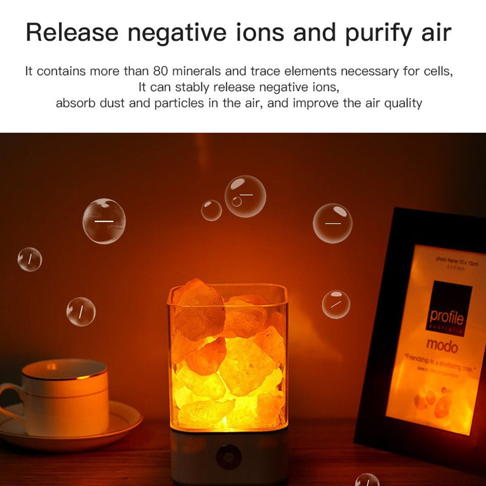 Ultrasonic Aromatherapy Himalayan Salt Lamp and Diffuser- USB Powered