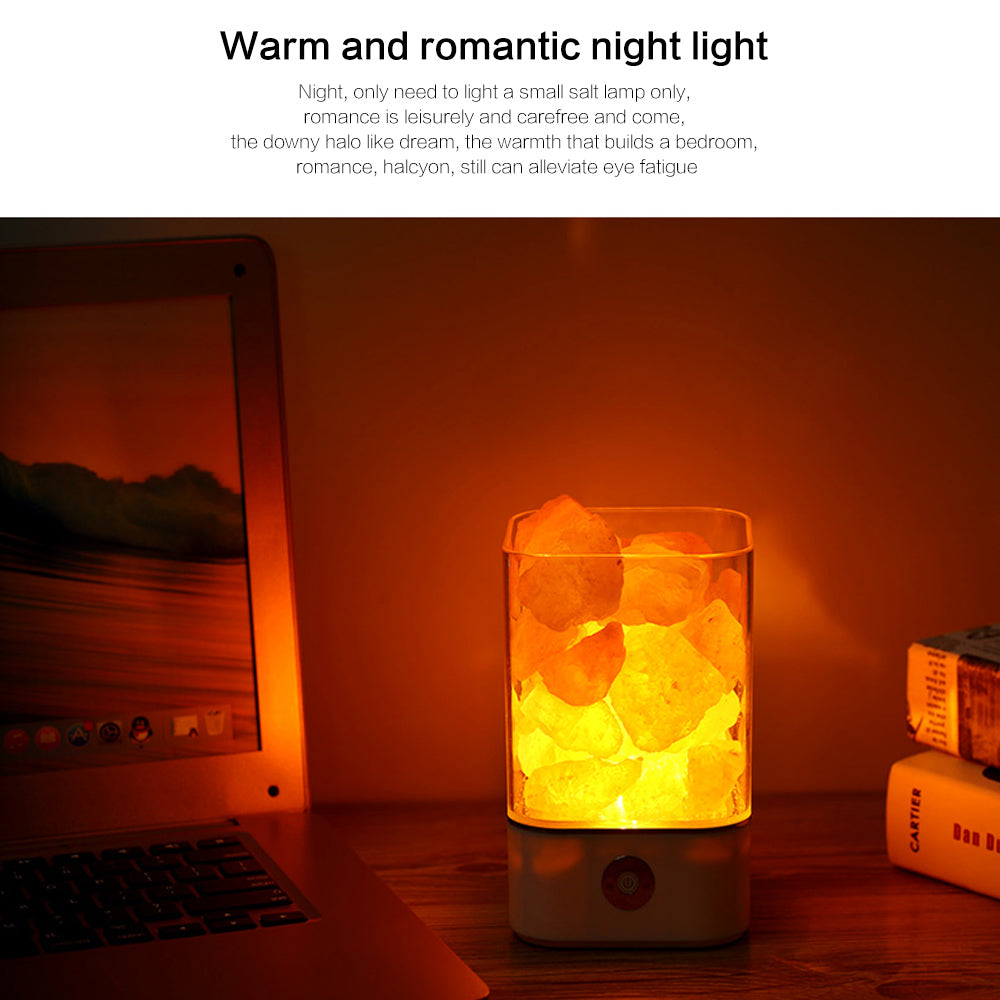 Ultrasonic Aromatherapy Himalayan Salt Lamp and Diffuser- USB Powered