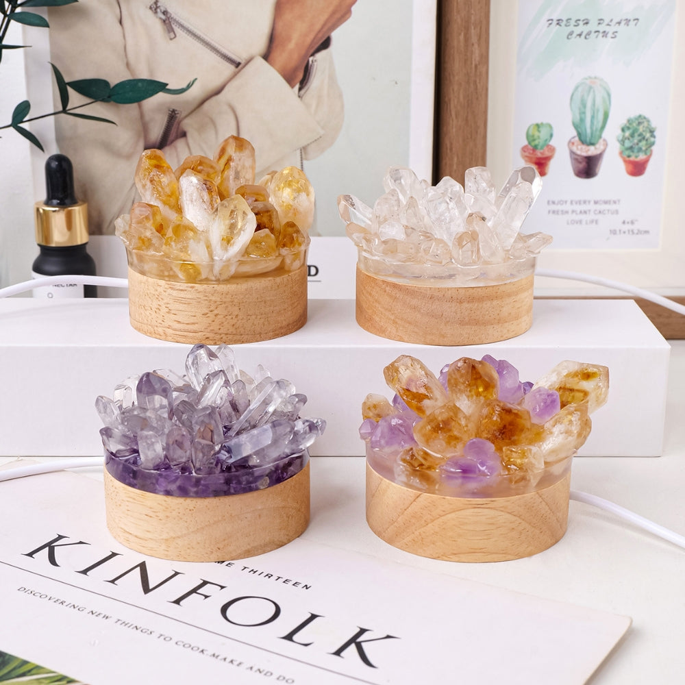 Natural Crystal Lamp Home Decoration Mineral Specimen Collection