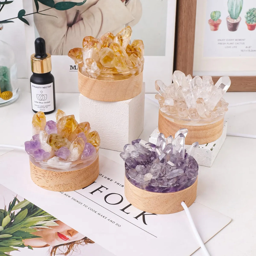 Natural Crystal Lamp Home Decoration Mineral Specimen Collection