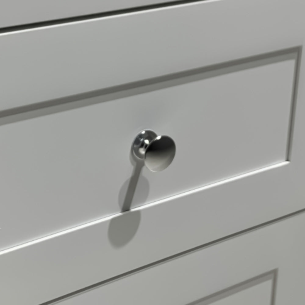 Set of 2 White 3 Tier Drawer Nightstands with Charging Station USB Ports and Power Outlets