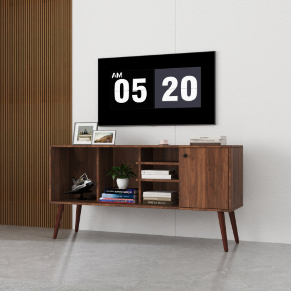 Modern TV Stand with Storage and Shelves