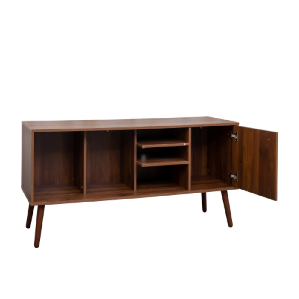 Modern TV Stand with Storage and Shelves