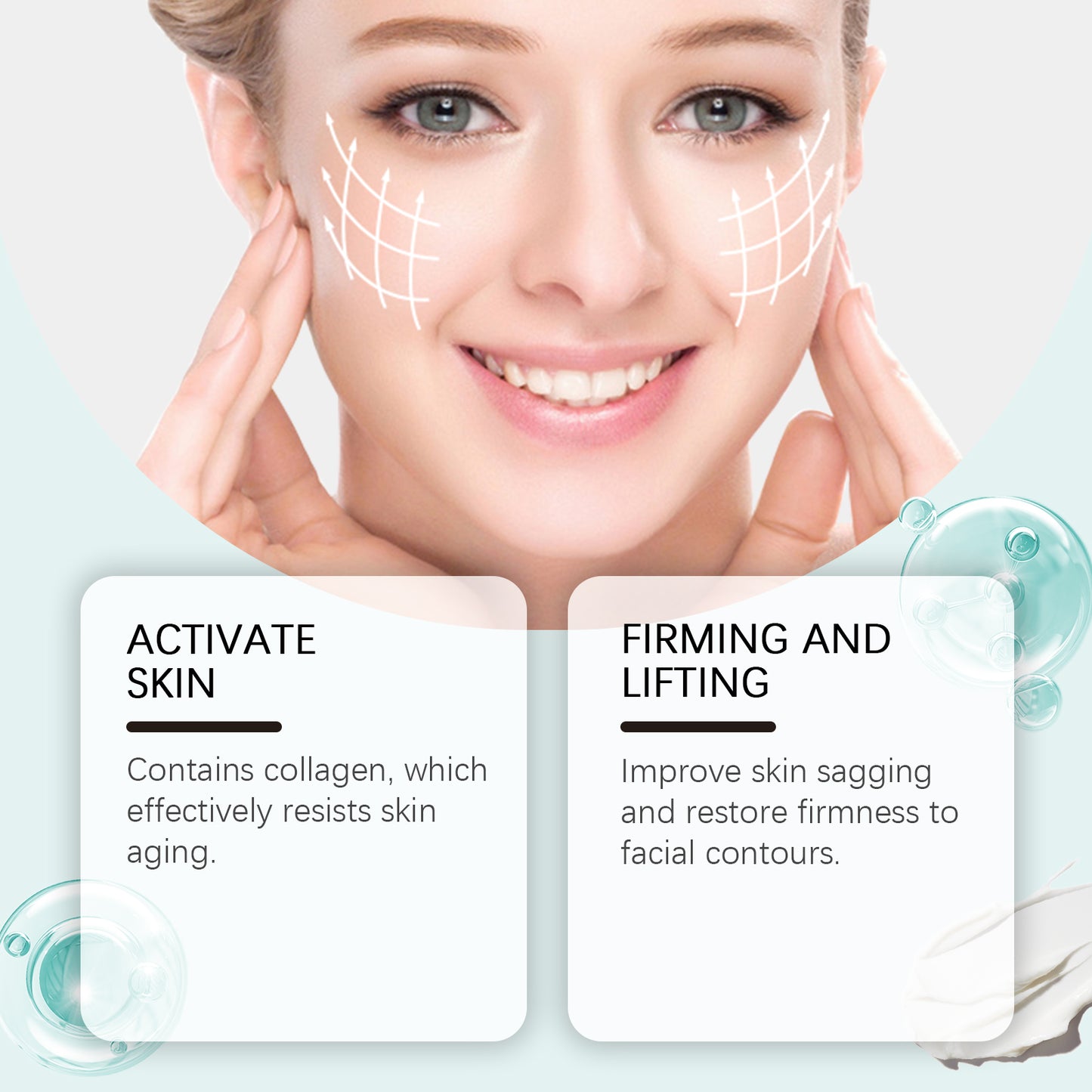 EELHOE Collagen Cream, A Daily Moisturizing Cream With Gentle Ingredients For Deep Moisturizing And Firming Skin