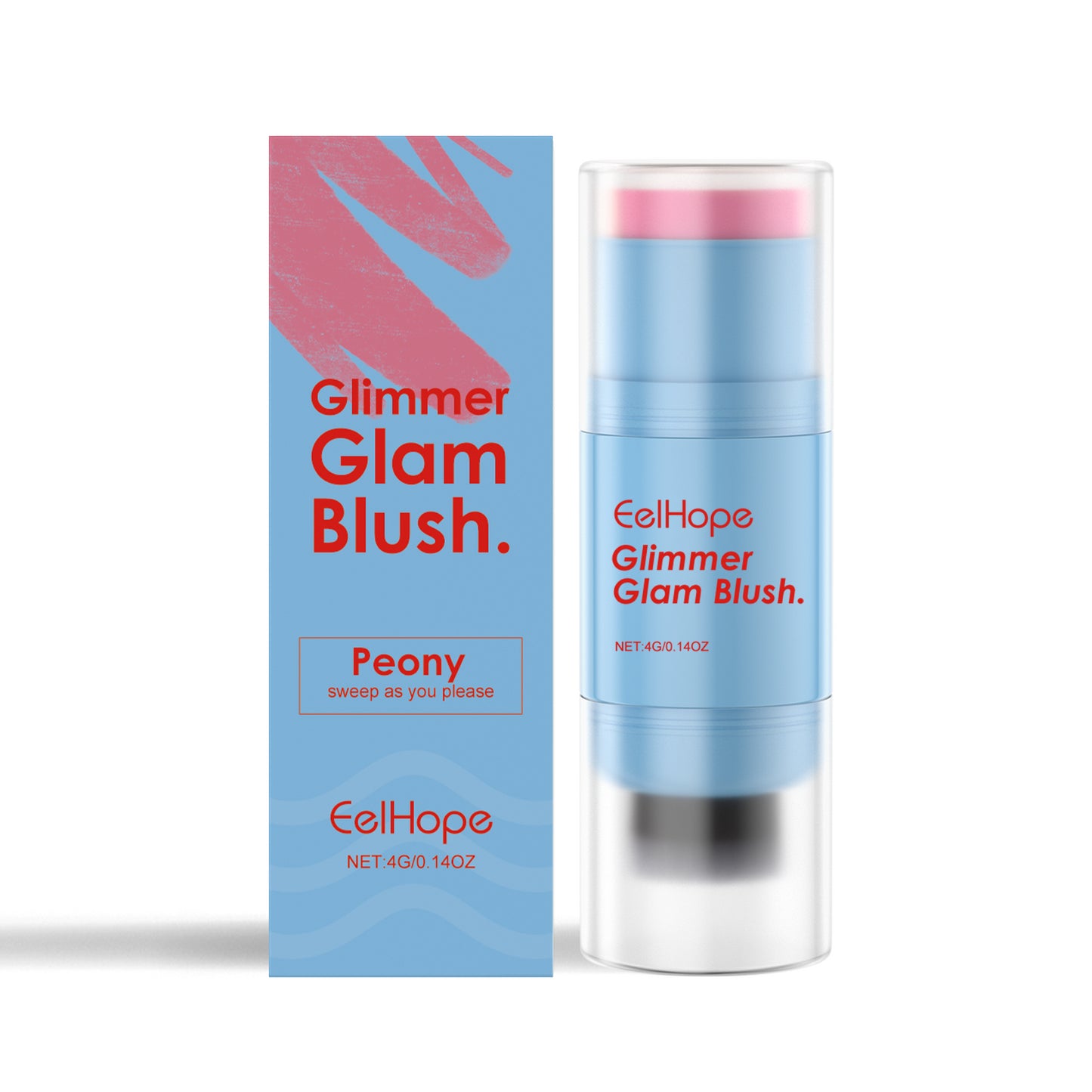 Eelhope Double Head Blush Stick Blush Stick Color Multicolor, Non-Fading Moisturizing And Moisturizing Multi-Purpose Blush Stick