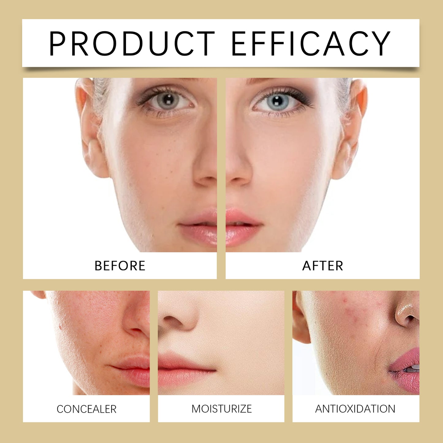 West&Month Plain Face Cream, Brightening Skin And Toning Natural Concealer Beauty