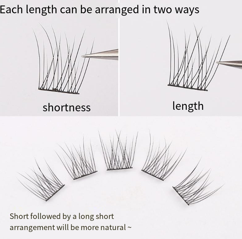 Lazy Fish Tail False Eyelashes Trilogy Natural Simulation Thick Single Cluster Lazy Series Deviruchi Eyelashes