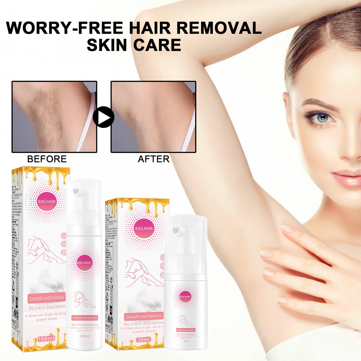 EELHOE Honey Mousse Hair Removal Spray