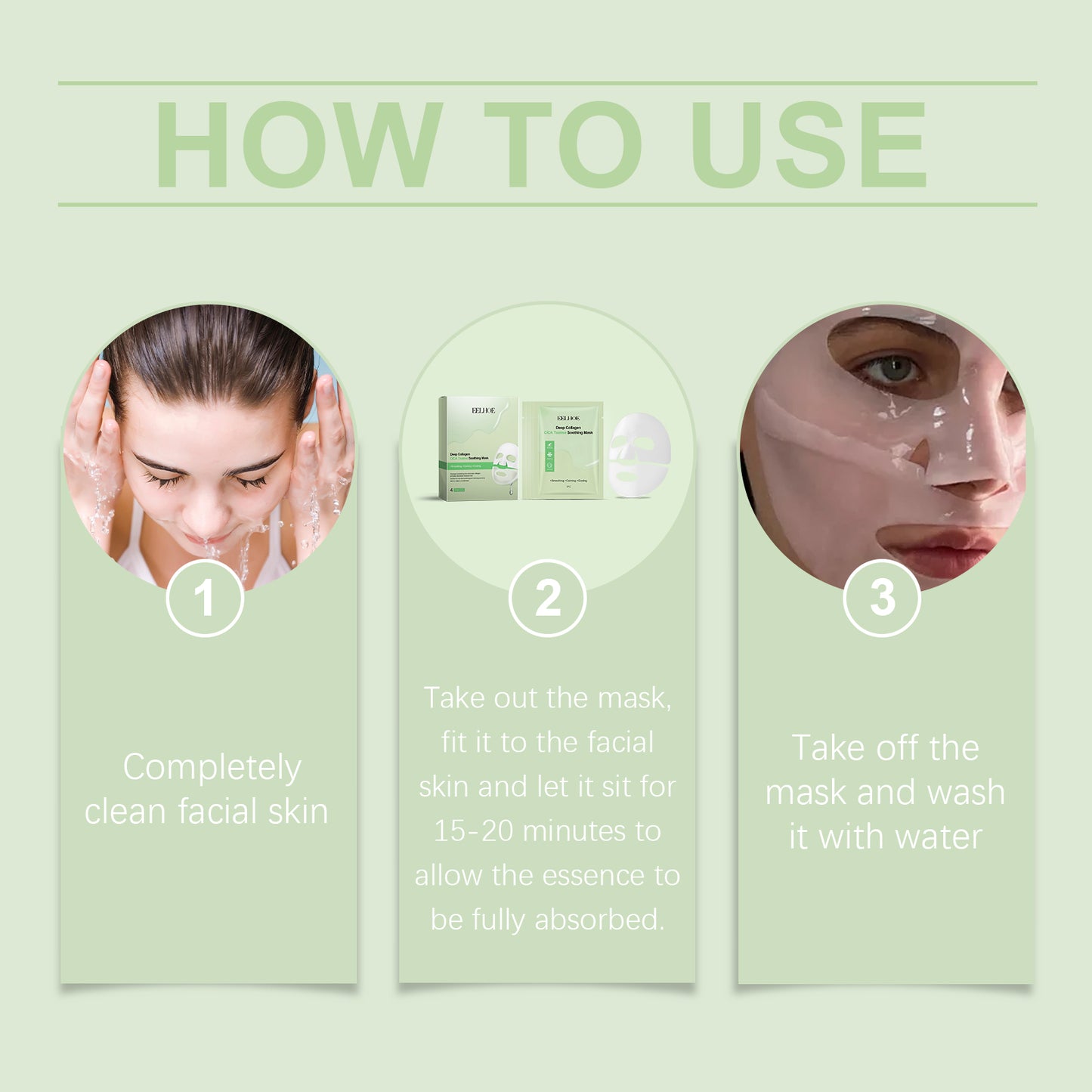 EELHOE Collagen Tea Tree Skin Care Mask (Box Set) Hydrating, Moisturizing And Caring For The Skin, Elastic, Bright And Radiant Skin Care Mask