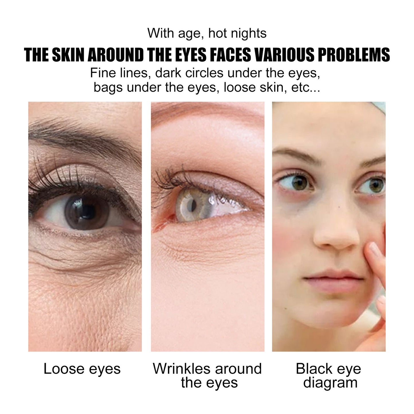 EELHOE Instant Eye Cream, Soft Elastic Eye Care For Wrinkles Eye Cream Refreshing, Hydrating And Brightening Eye Care