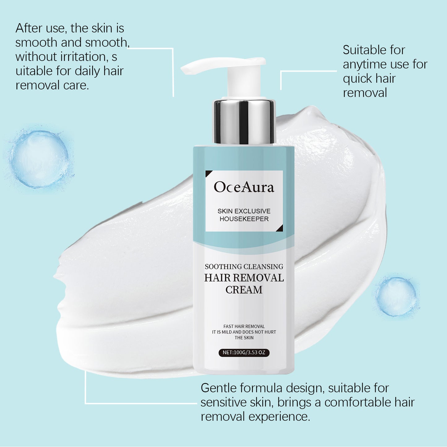 Oceaura Gentle Treatment Hair Removal Cream