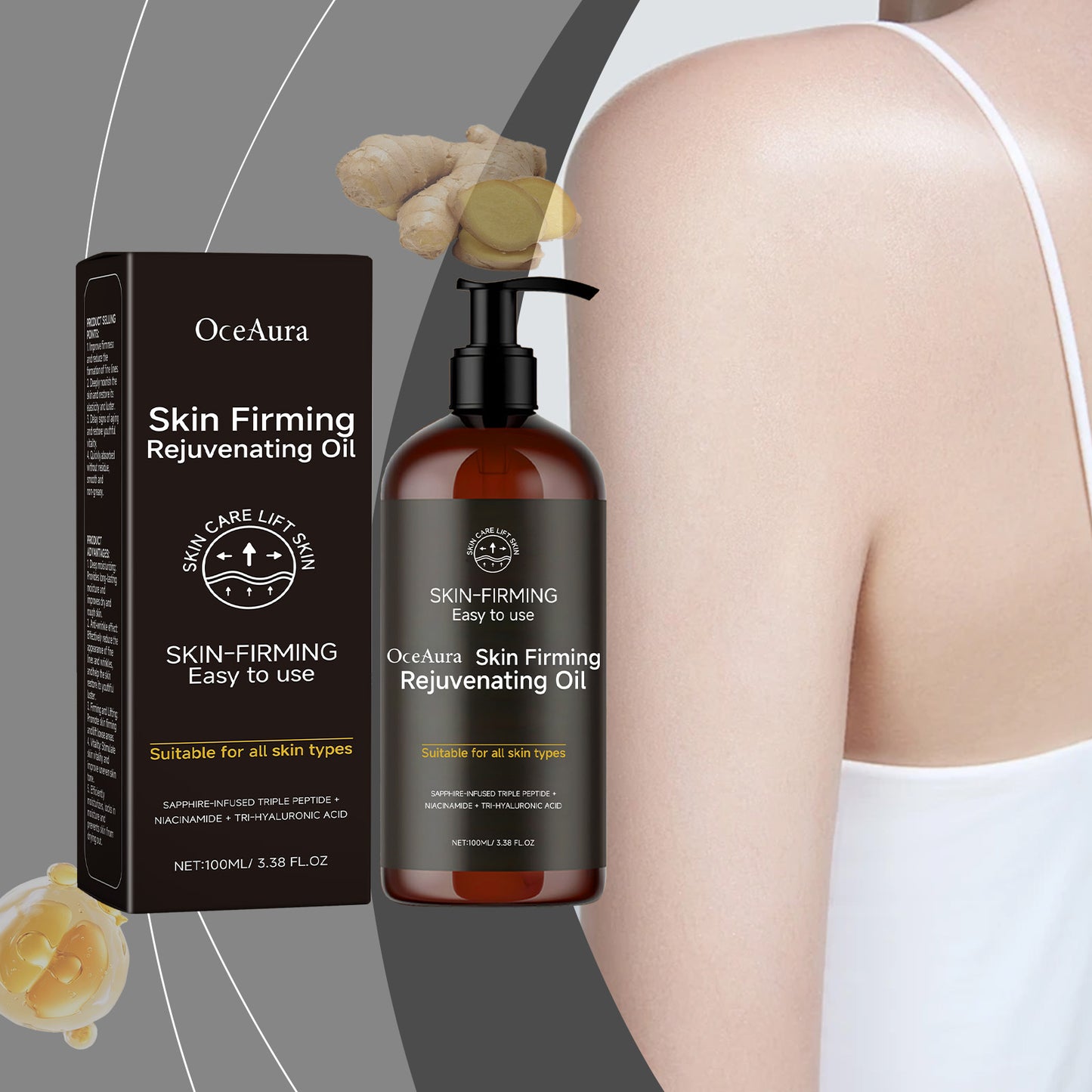 OceAura Body Repair Essential Oil Daily Body Care Oil Hydrates And Rejuvenates Skin