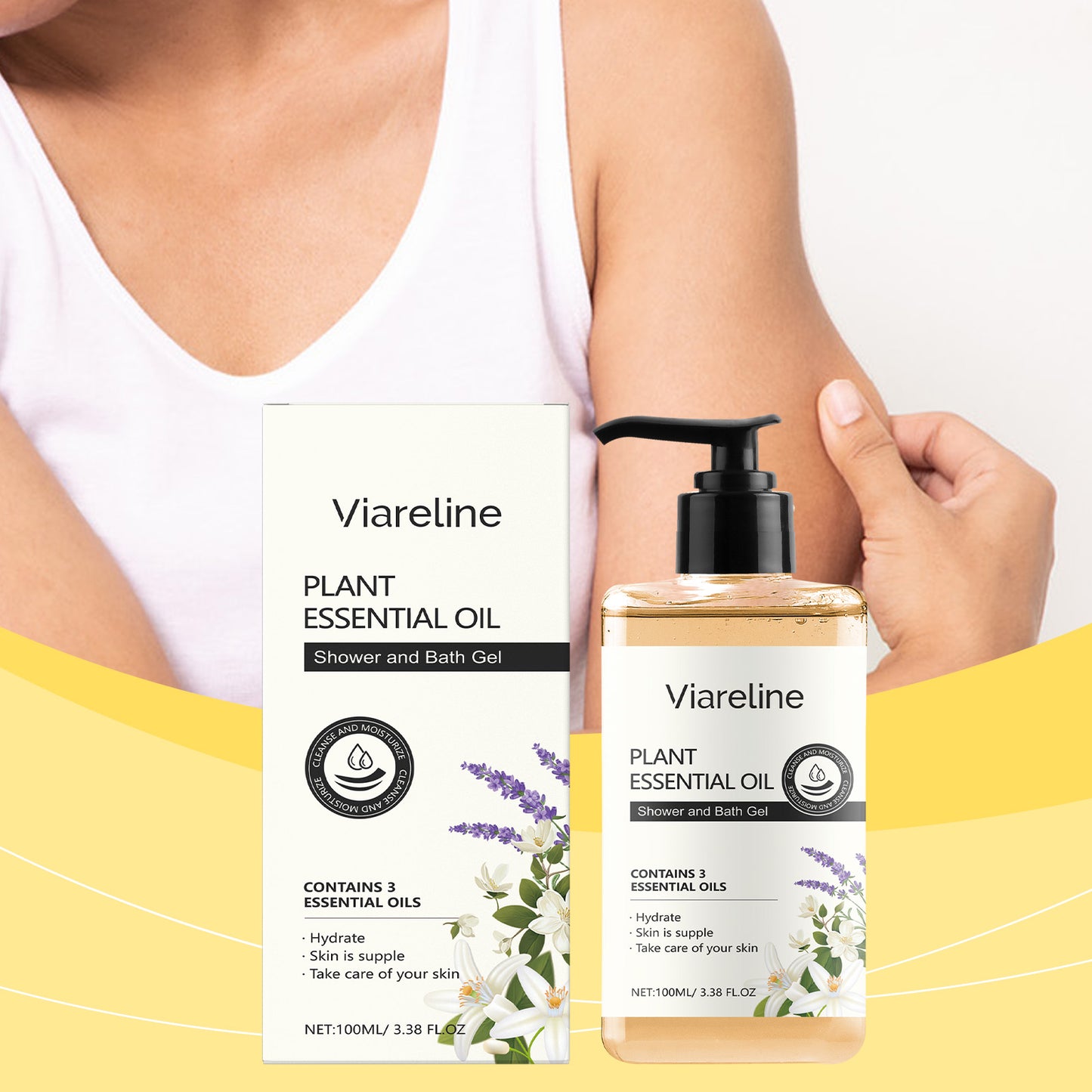 Long-Lasting Fragrance Shower Gel With Charming Fragrance, Moisturizing Luster, Tender And Moisturizing Skin, Delicate And Smooth