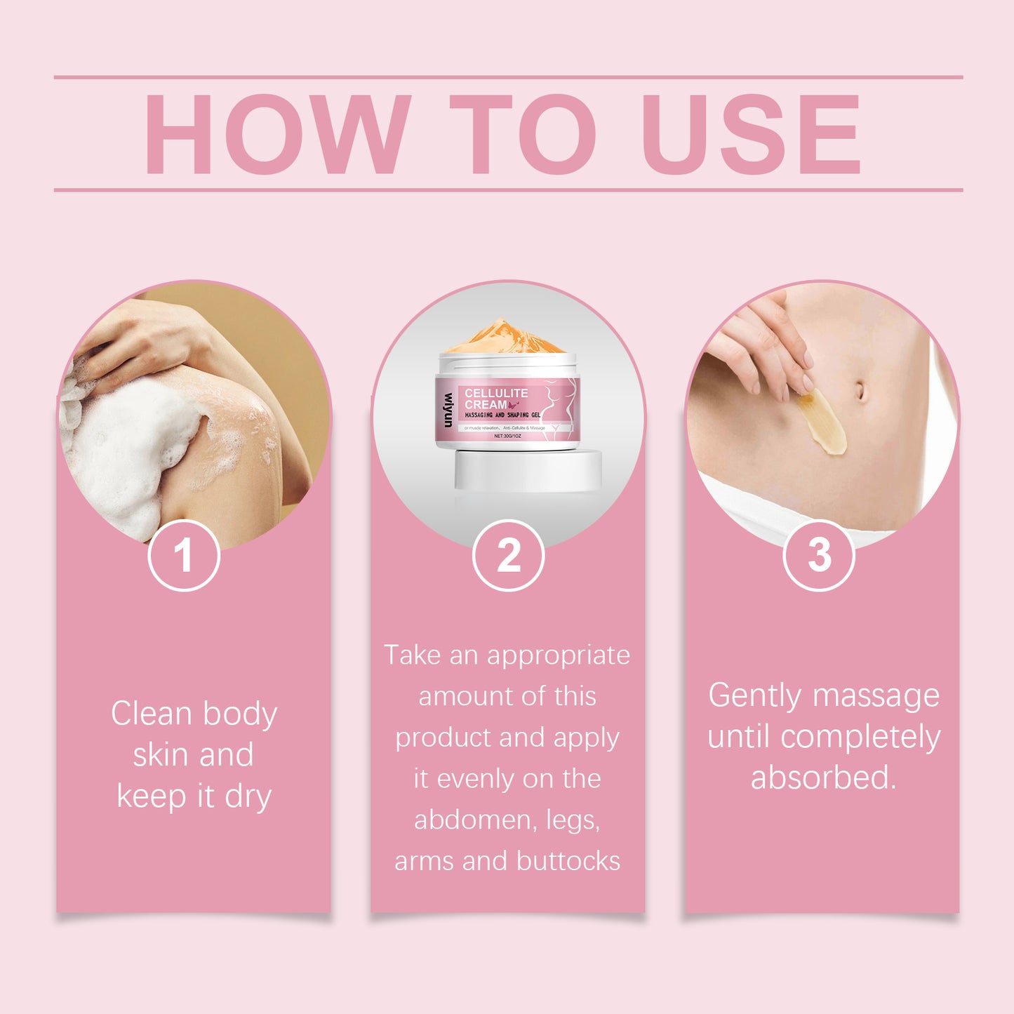 Wiyun Body Massage Cream Improves Skin Elasticity, Firming And Gentle Formula Moisturizes And Nourishes Skin