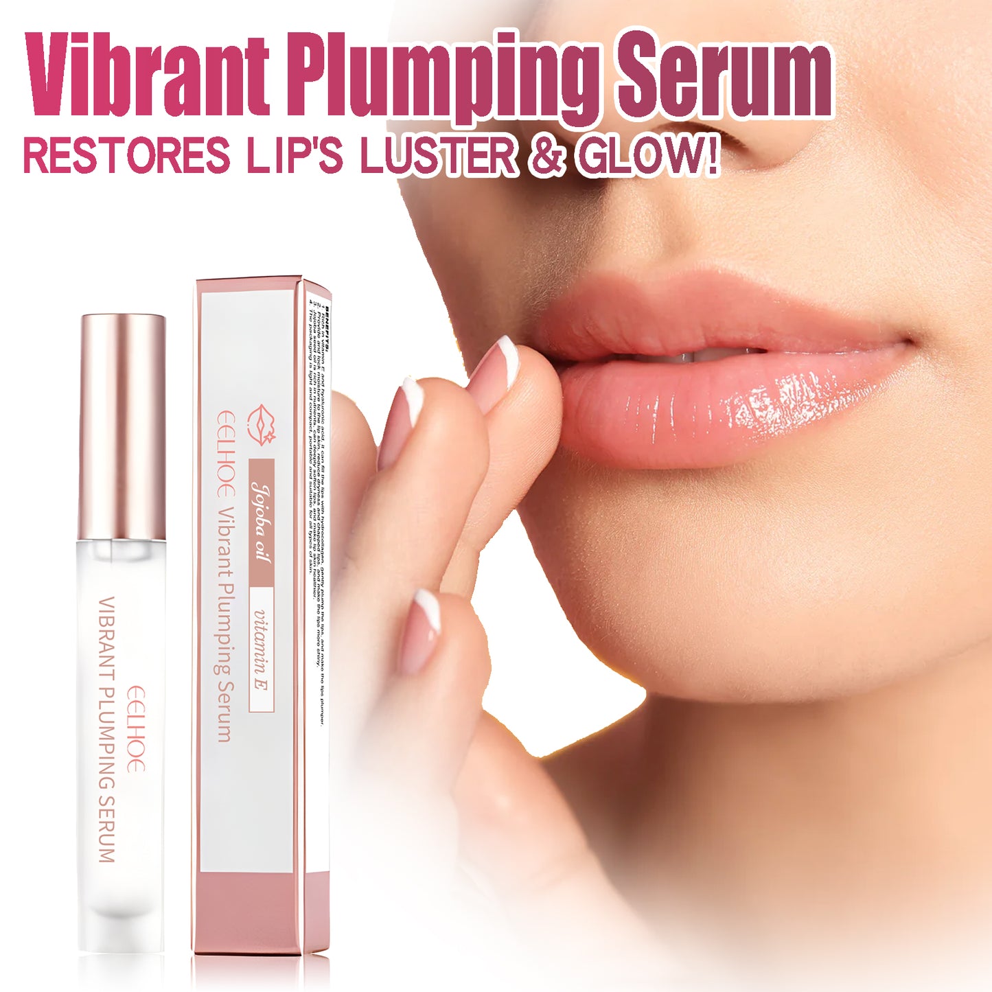 EELHOE Moisturize And Plump Lips, Lip Anti-Dry Crack Fade Lip Lines Moist Lips Moist Water Tender Care Toot Lips