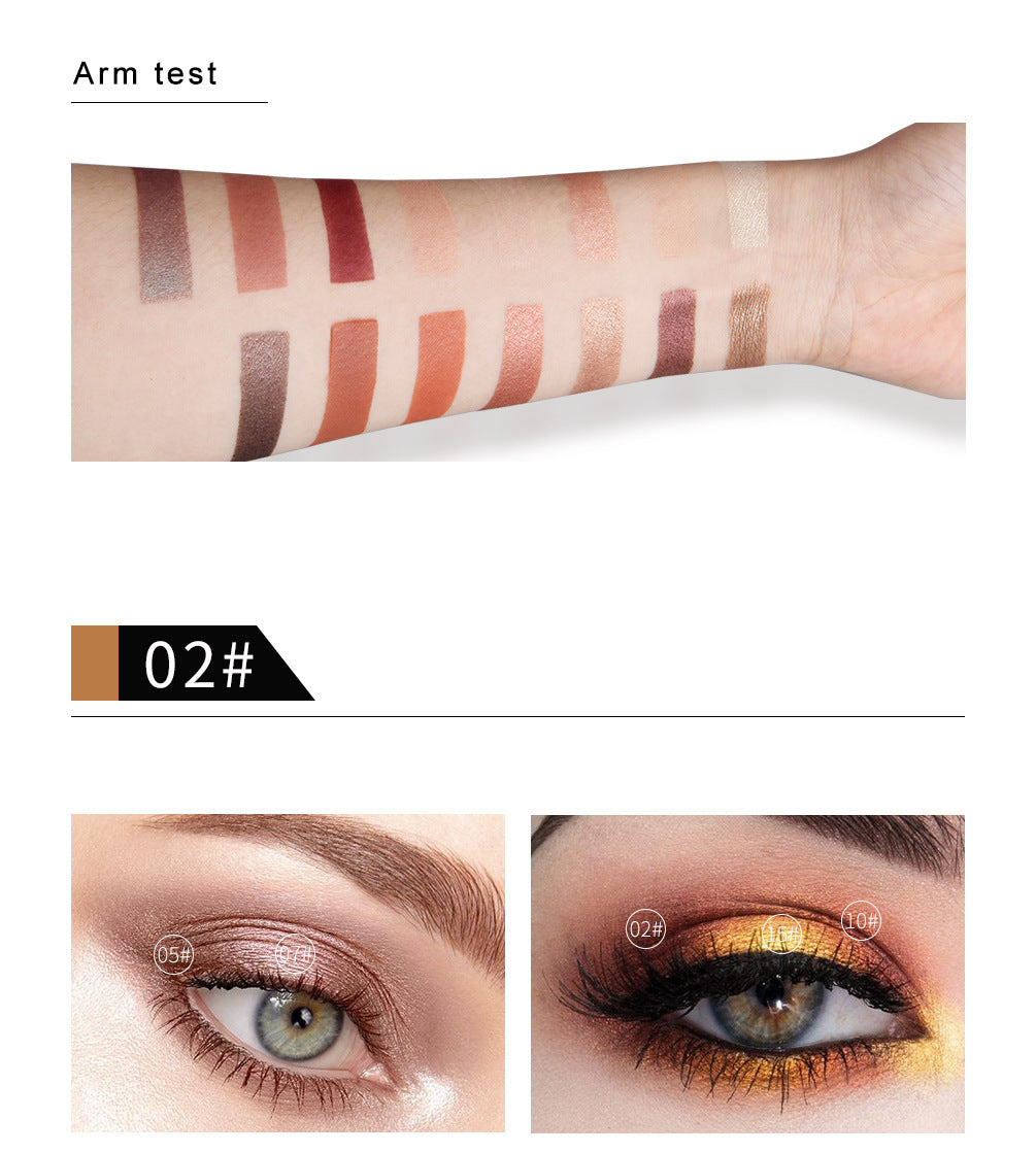 QIBEST 15 Color Eyeshadow Palette Renaissance Eyeshadow Palette Sunset Eyeshadow