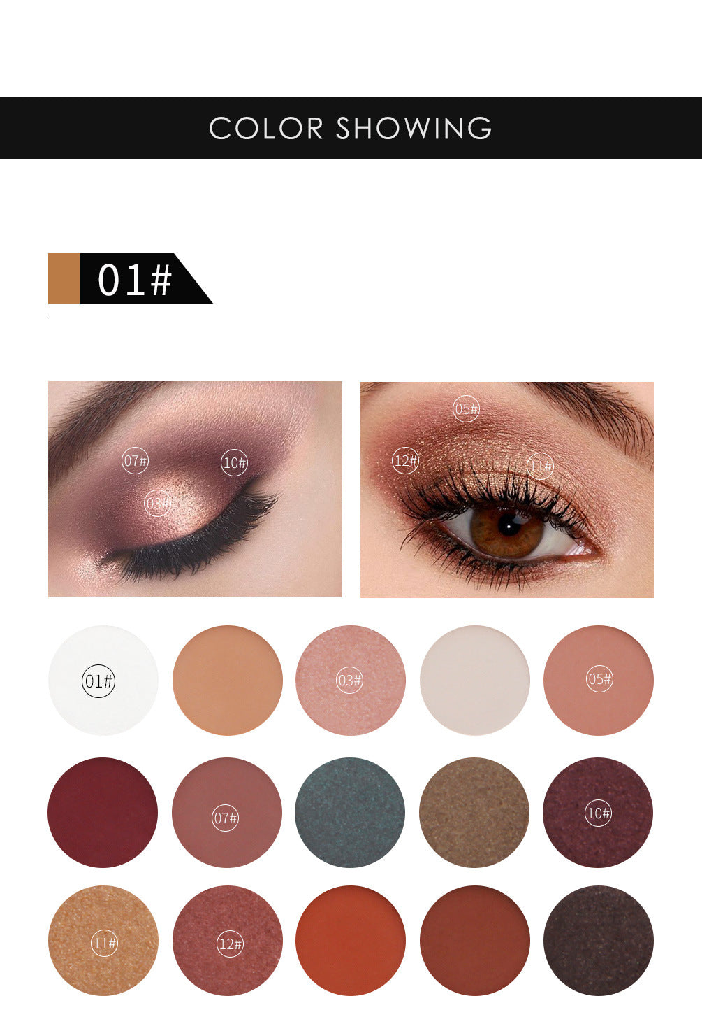 QIBEST 15 Color Eyeshadow Palette Renaissance Eyeshadow Palette Sunset Eyeshadow