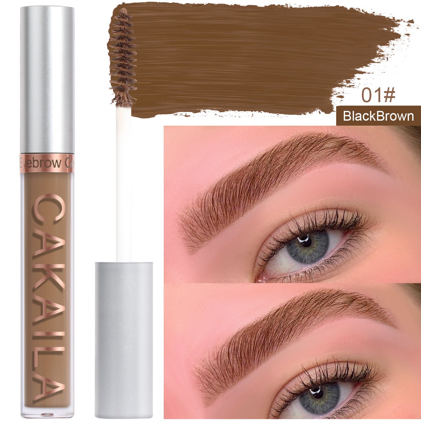 CAKAILA Eyebrow dye matte non-smudge dyeing makeup eyebrow shaping eyebrow dye mascara set