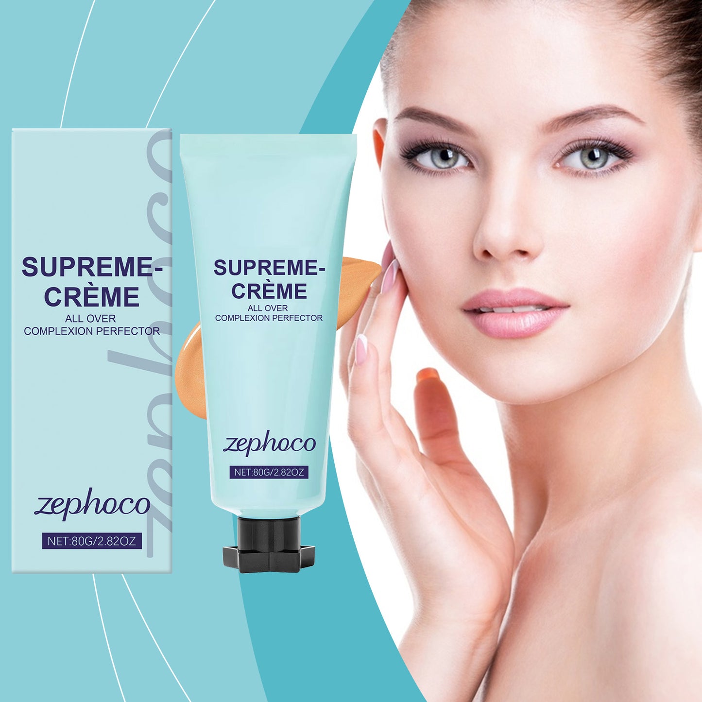 zephoco Medium Skin Long Lasting Concealer, Light And Light Moisturizing Matte Clear Oil Skin Dry Skin
