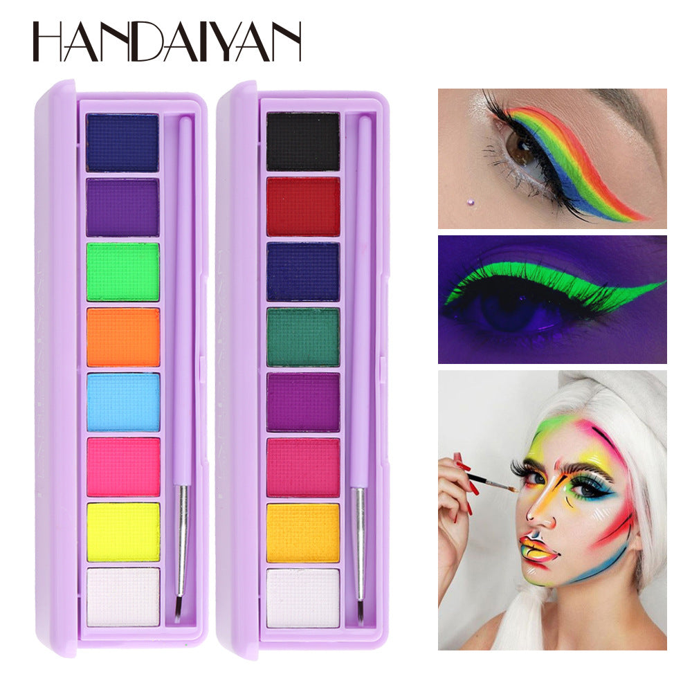 HANDAIYAN Water Soluble Body Paint Eyeliner Eyeshadow Ultraviolet Glow Paint Face Body Pigment