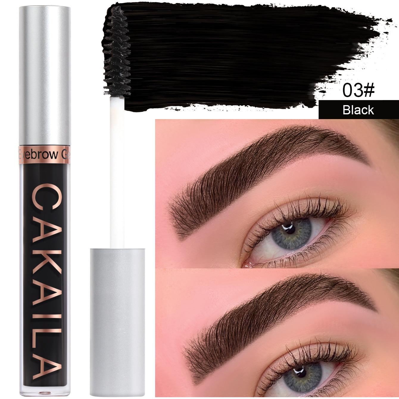 CAKAILA Eyebrow dye matte non-smudge dyeing makeup eyebrow shaping eyebrow dye mascara set