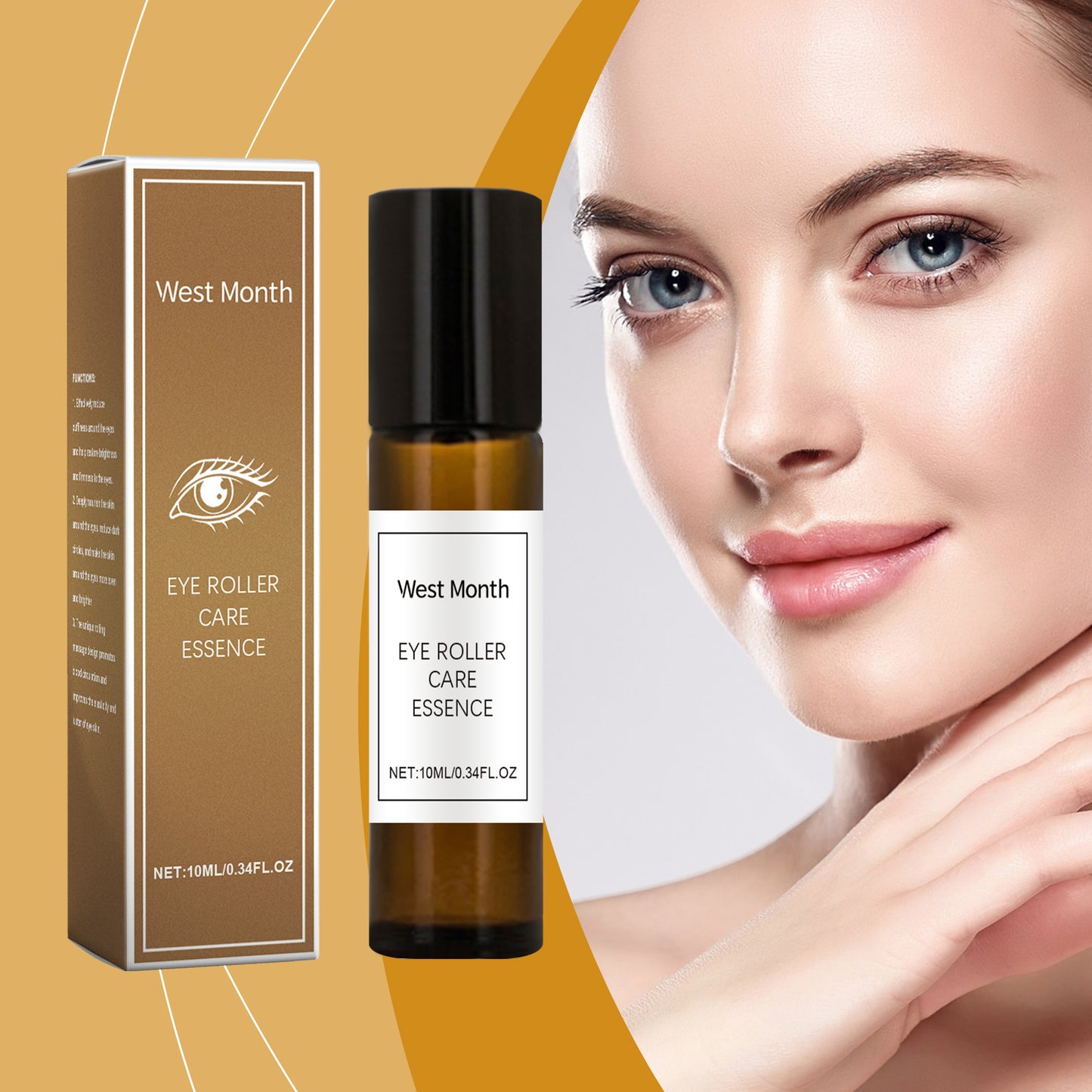 West&Month Eye Care Essence, Firming Eyes, Nourishing And Moisturizing Skin Massage And Moisturizing Essence