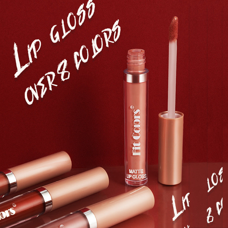 Fit Colors Matte Non Stick Cup Lip Gloss Fog Face Velvet Thin Tube Liquid Lipstick