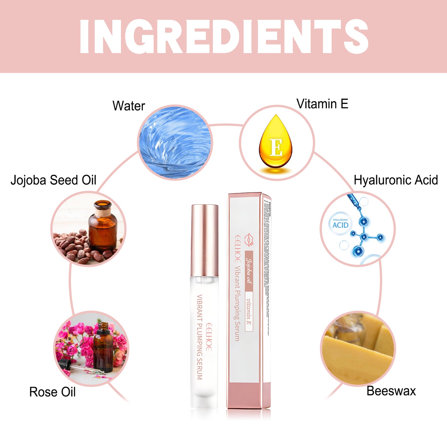 EELHOE Moisturize And Plump Lips, Lip Anti-Dry Crack Fade Lip Lines Moist Lips Moist Water Tender Care Toot Lips