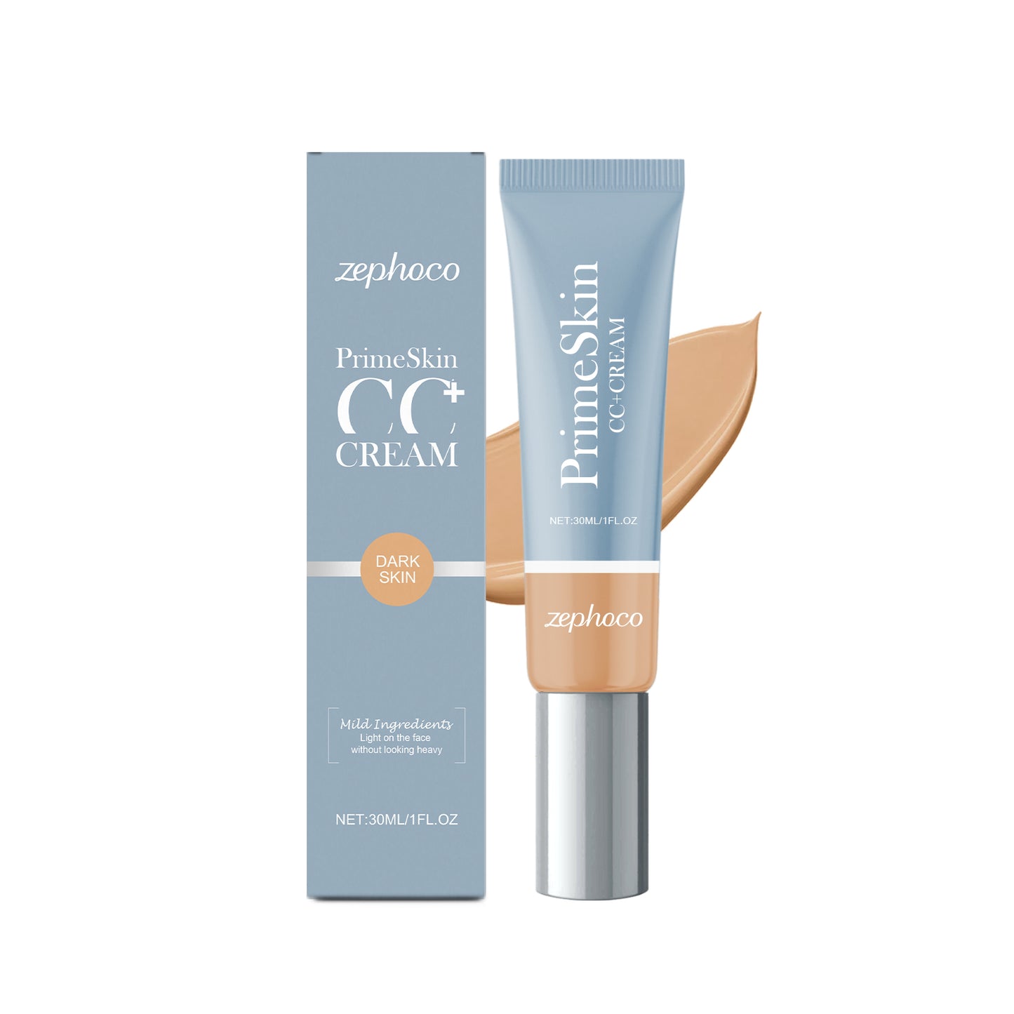 zephoco Nourishing Light Liquid Foundation Series, Light Moisturizing, Brightening, Hydrating And Non-Sticking Powder For Natural Makeup