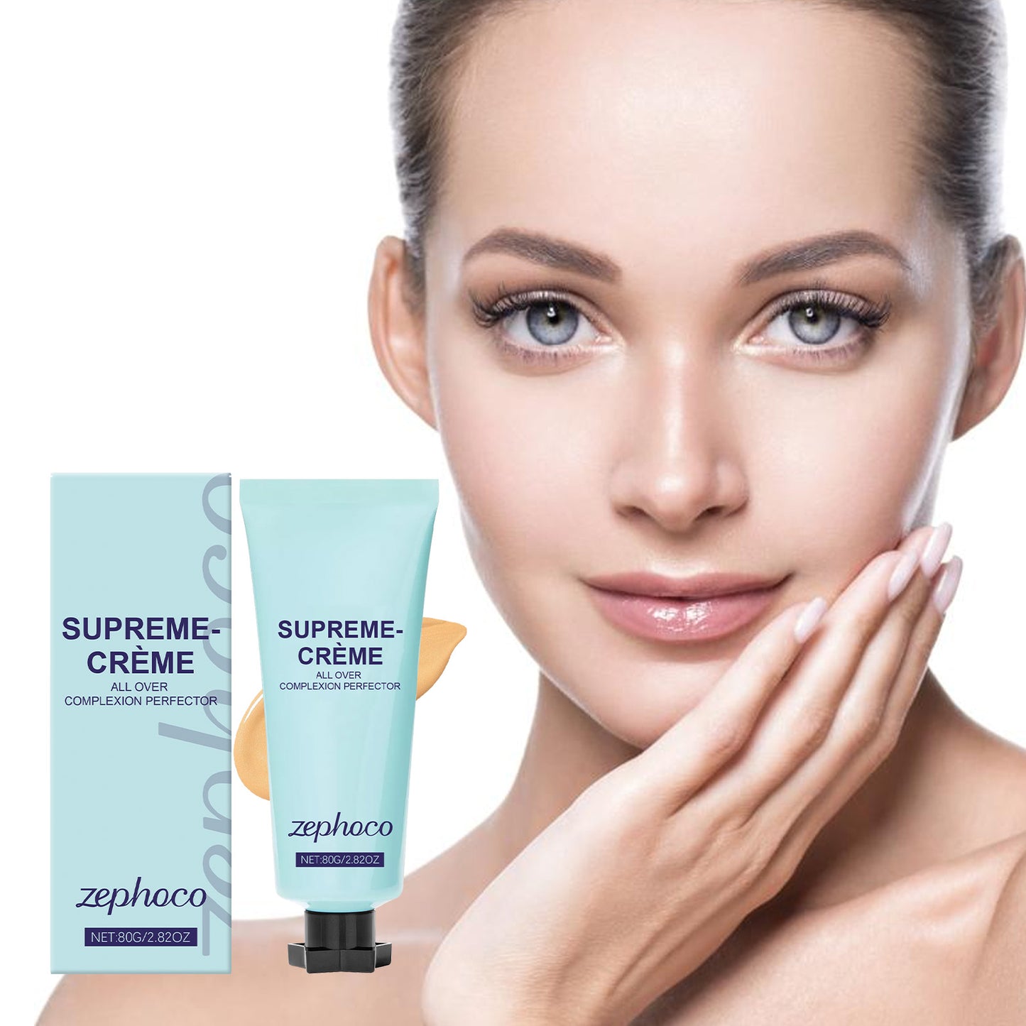 zephoco Ivory Long Lasting Concealer, Moisturizing And Brightening Concealer Clear Through Oil Skin And Dry Skin