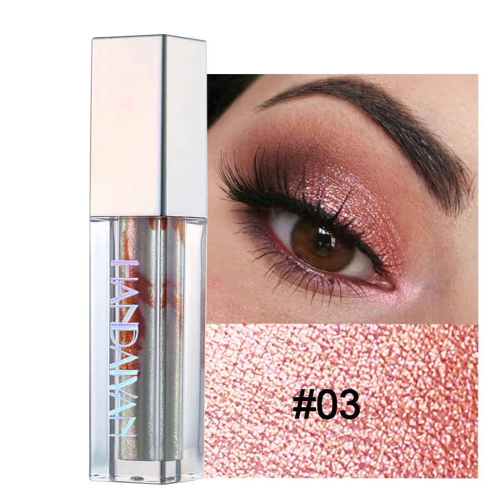 HANDAIYAN Eye Shadow Marble Liquid Eye Shadow Color Shine Diamond Chameleon Pearl Liquid Eye Shadow