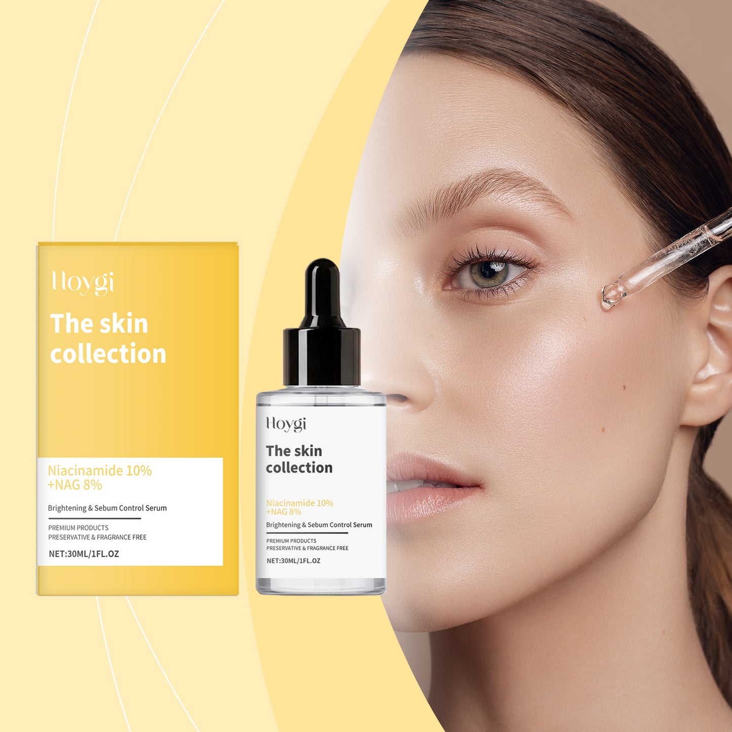 Hoygi Nicotinamide Serum Brightening Skin, Moisturizing And Hydrating Face Serum