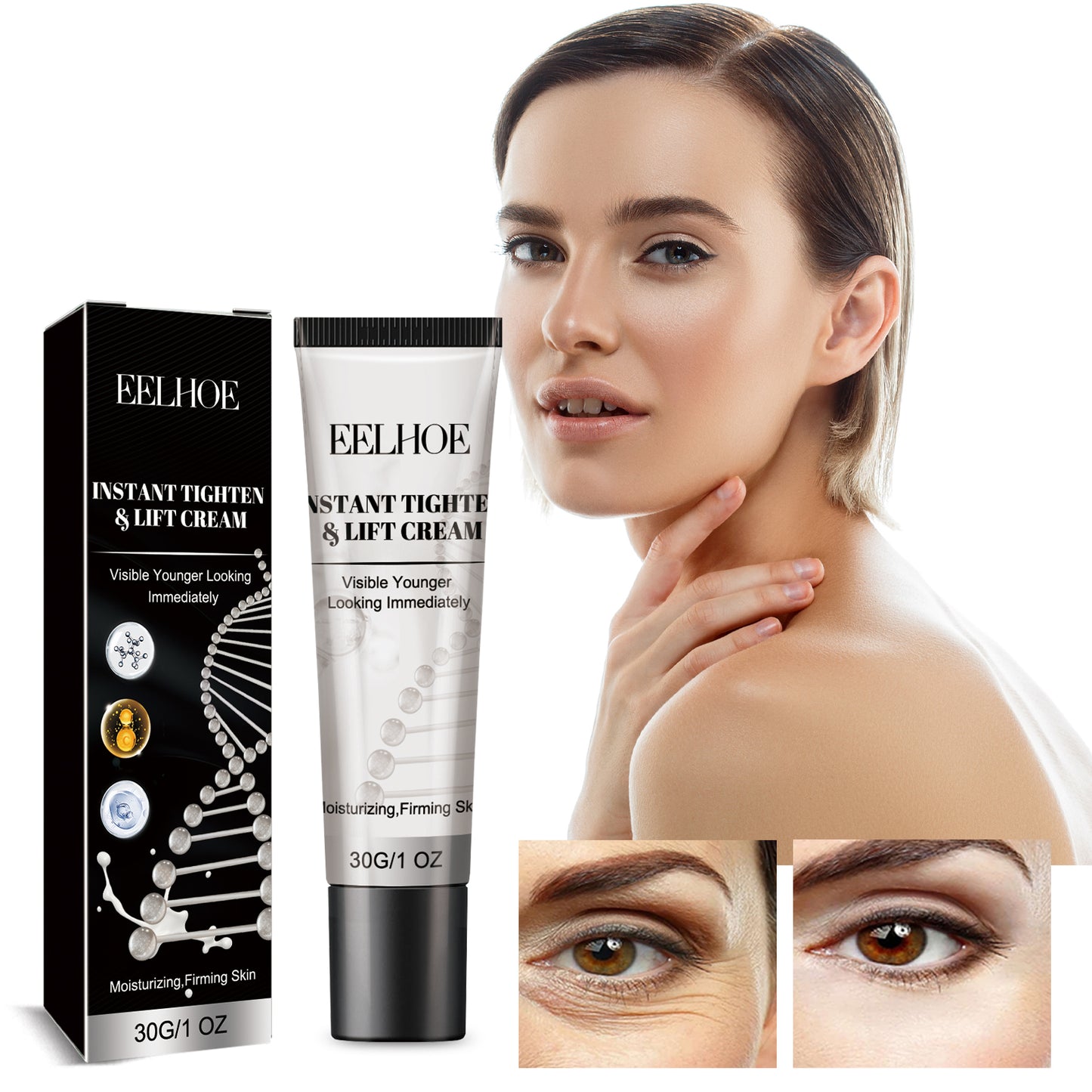 EELHOE Instant Tighten & Lift Cream, Hydrating, Moisturizing, Brightening, Firming, And Moisturizing Facial Skin