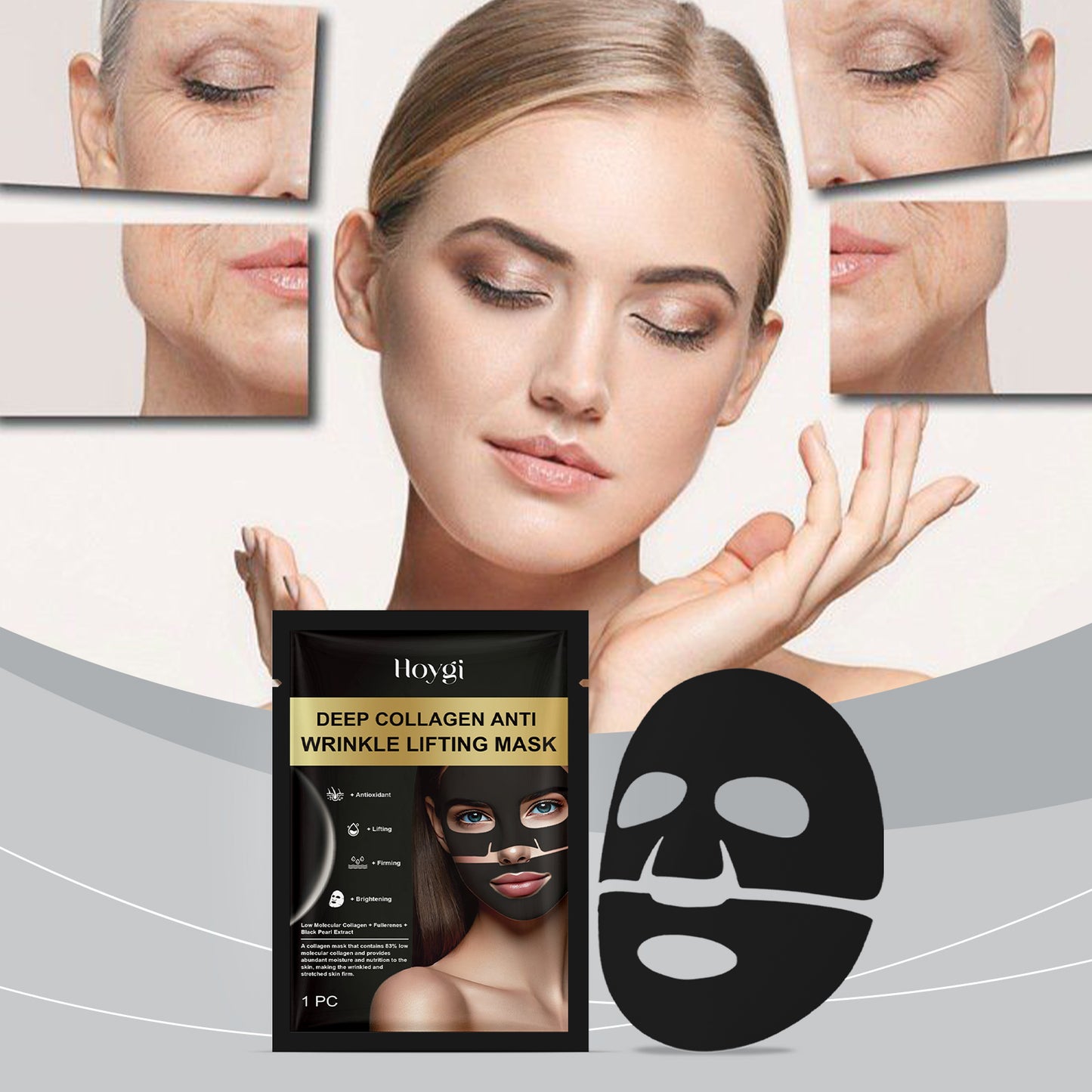 Hoygi Collagen Moisturizing Mask (Bag) Gently Nourishes, Moisturizes, Repairs, Tightens The Skin, Reduces Fine Lines And Softens The Skin