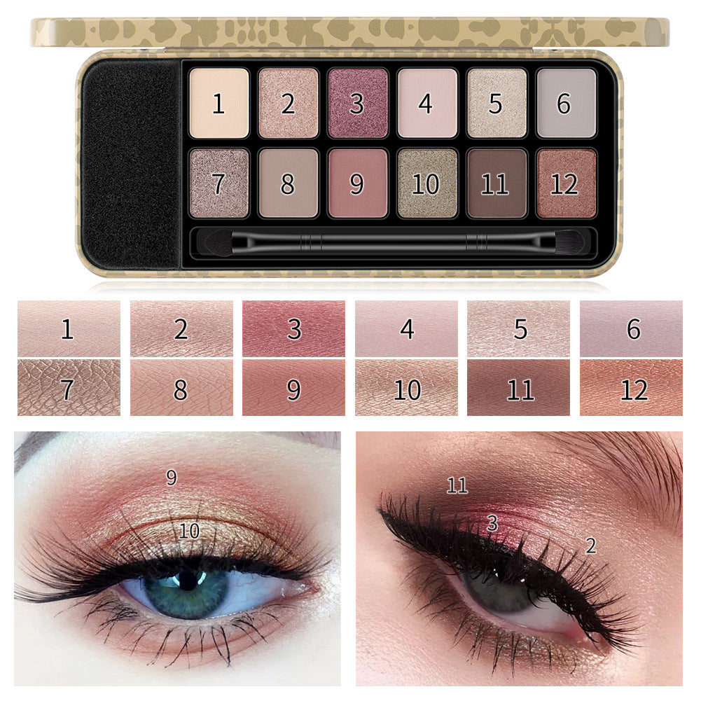 Romantic Beauty 12 Colors Leopard Eyeshadow