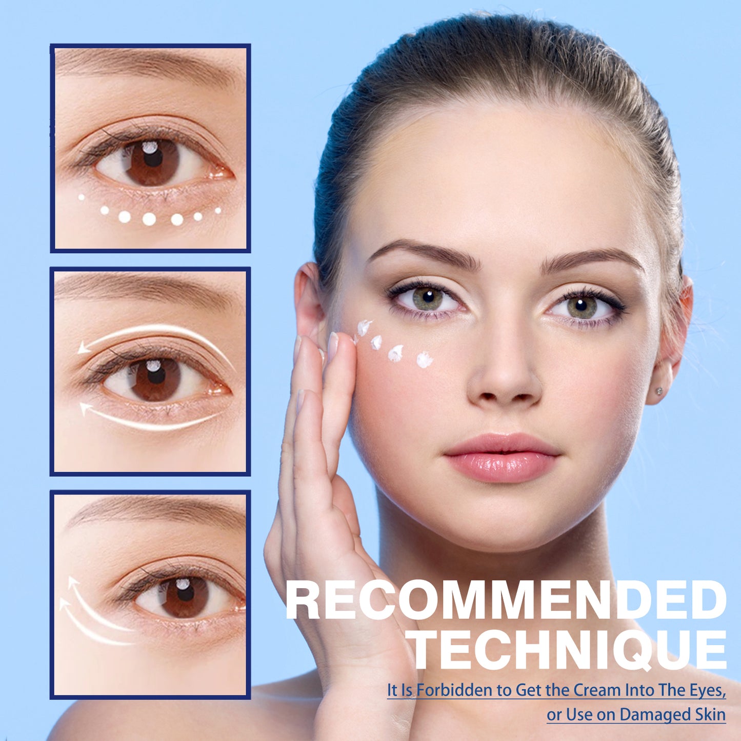 Jaysuing Active Eye Cream, Anti-Wrinkle Eye Cream Reduces Fine Lines, Bags And Dark Circles, Hydrates And Tightens The Skin Around The Eyes