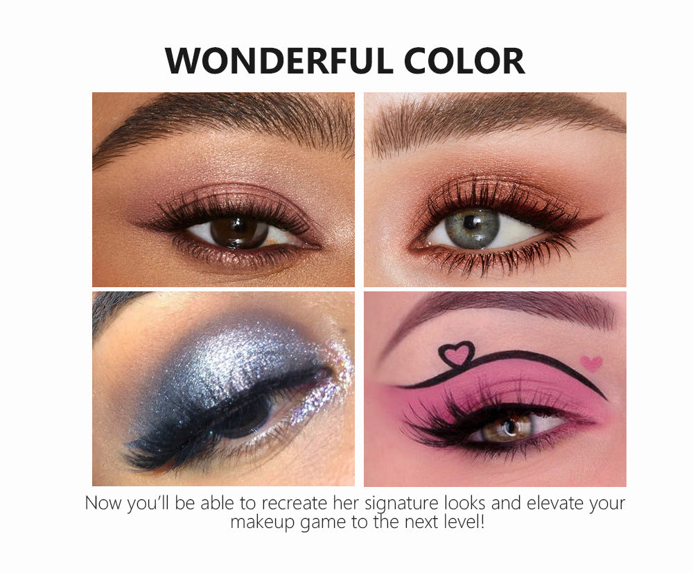 HANDAIYAN 31 Colors Eyeshadow Palette + Blush Highlighter Makeup Set Set Box Pearlescent Matte Eyeshadow