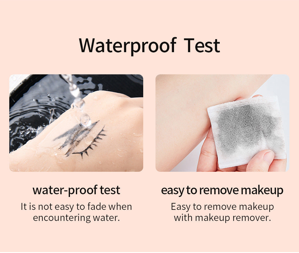 QIBEST Mascara Natural Slender Curling Waterproof Anti-Sweat Mascara Magic Thick And Long Without Blooming