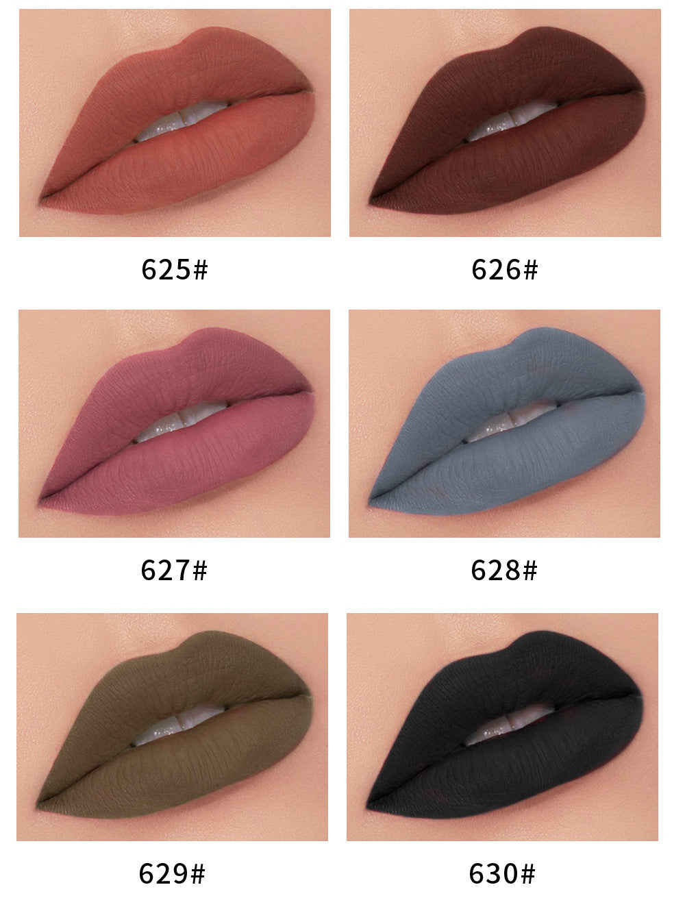 Qibest 34 Colors Matte Non-Stick Cup Does Not Fade Lip Gloss Matte Liquid Lipstick Makeup