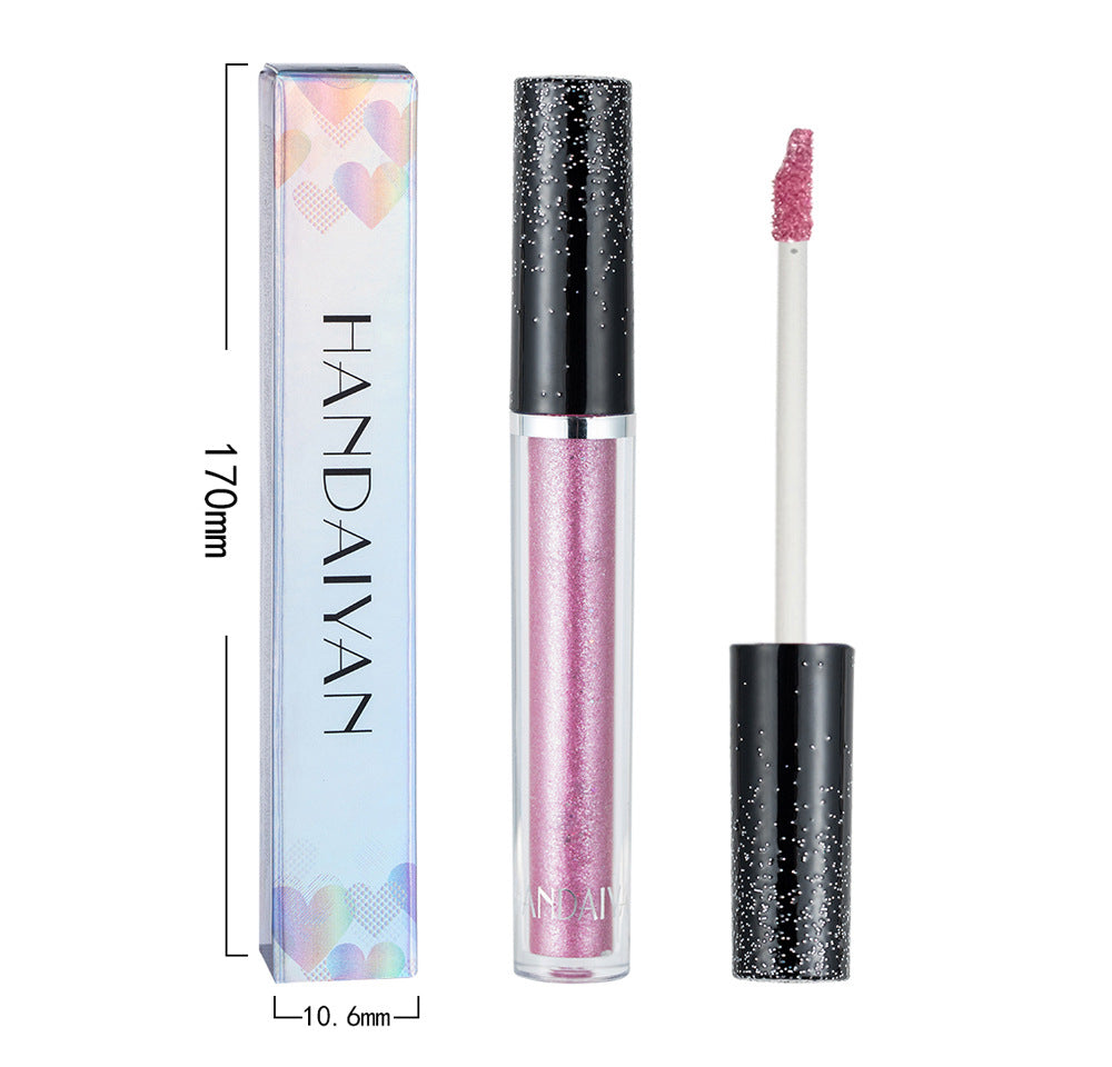 HANDAIYAN 12 Color Single Diamond Liquid Eye Shadow Psychedelic Pearly Shiny Eye Shadow Lying Silkworm Tear Makeup Eye Shadow Liquid