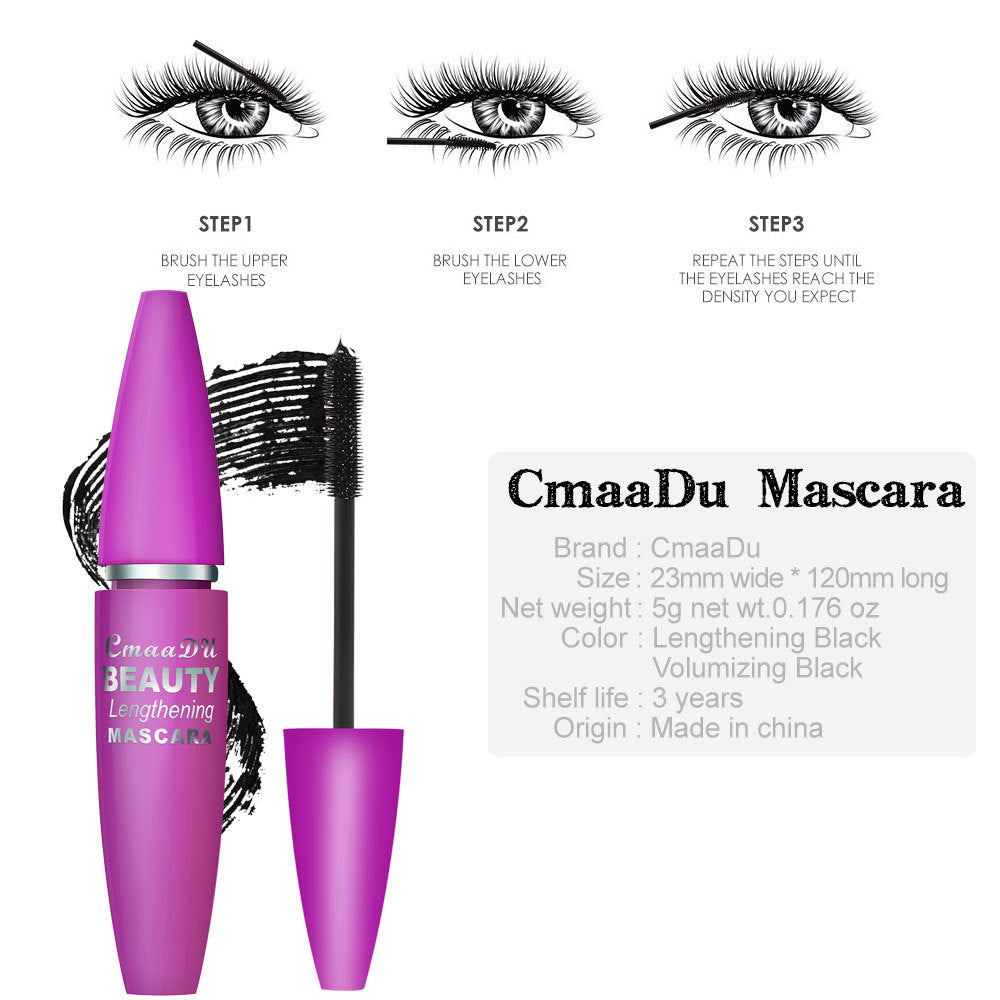 CmaaDu Makeup 4D mascara thick curling is not easy to smudge false eyelashes